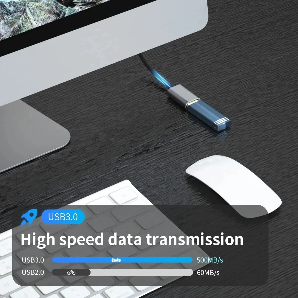 Hannord USB 3.0 Extension Cable Male To Female 5Gbps High Speed Extension Data Transfer Cord Charging for PC Laptop TV Printer