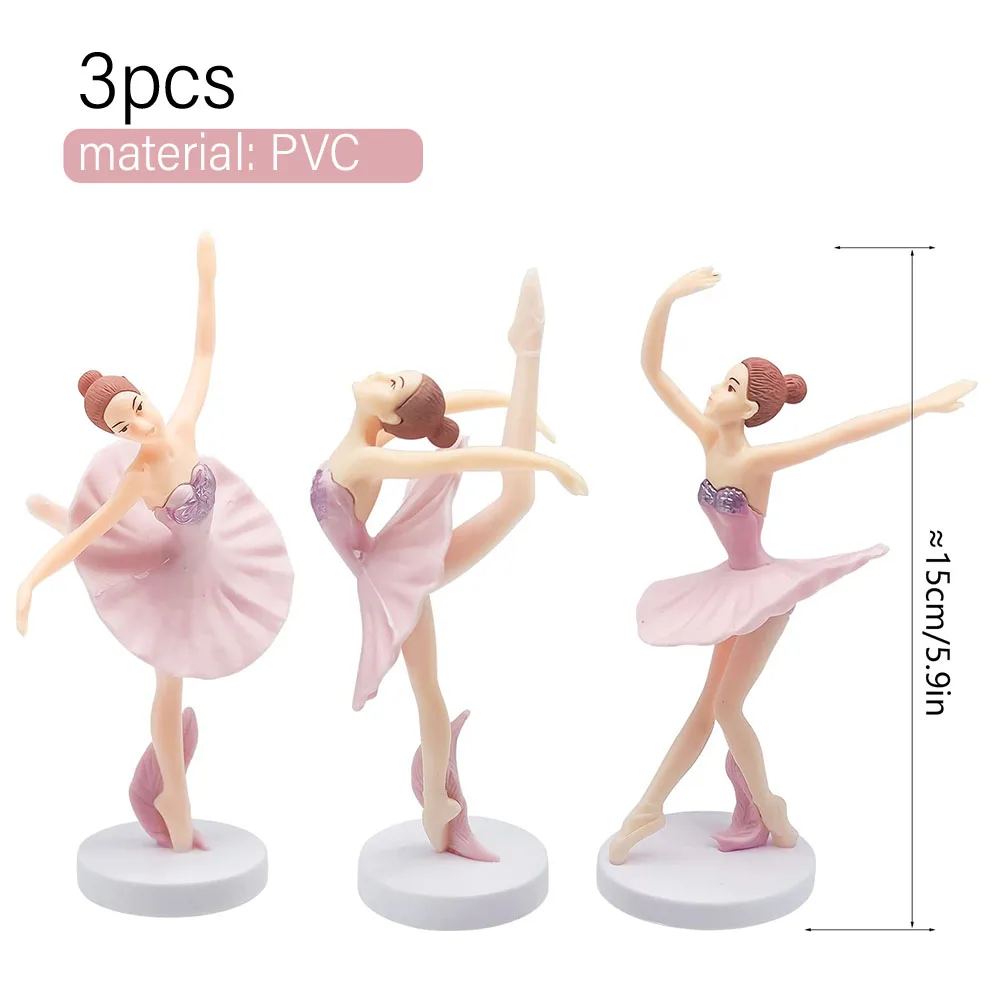 Tanzende Mädchen Kuchen Dekorationen Ballerina Figur Kuchen Topper Für Mädchen Ballett Thema Geburtstag Party Dekore Kuchen Ornament – Detail 10