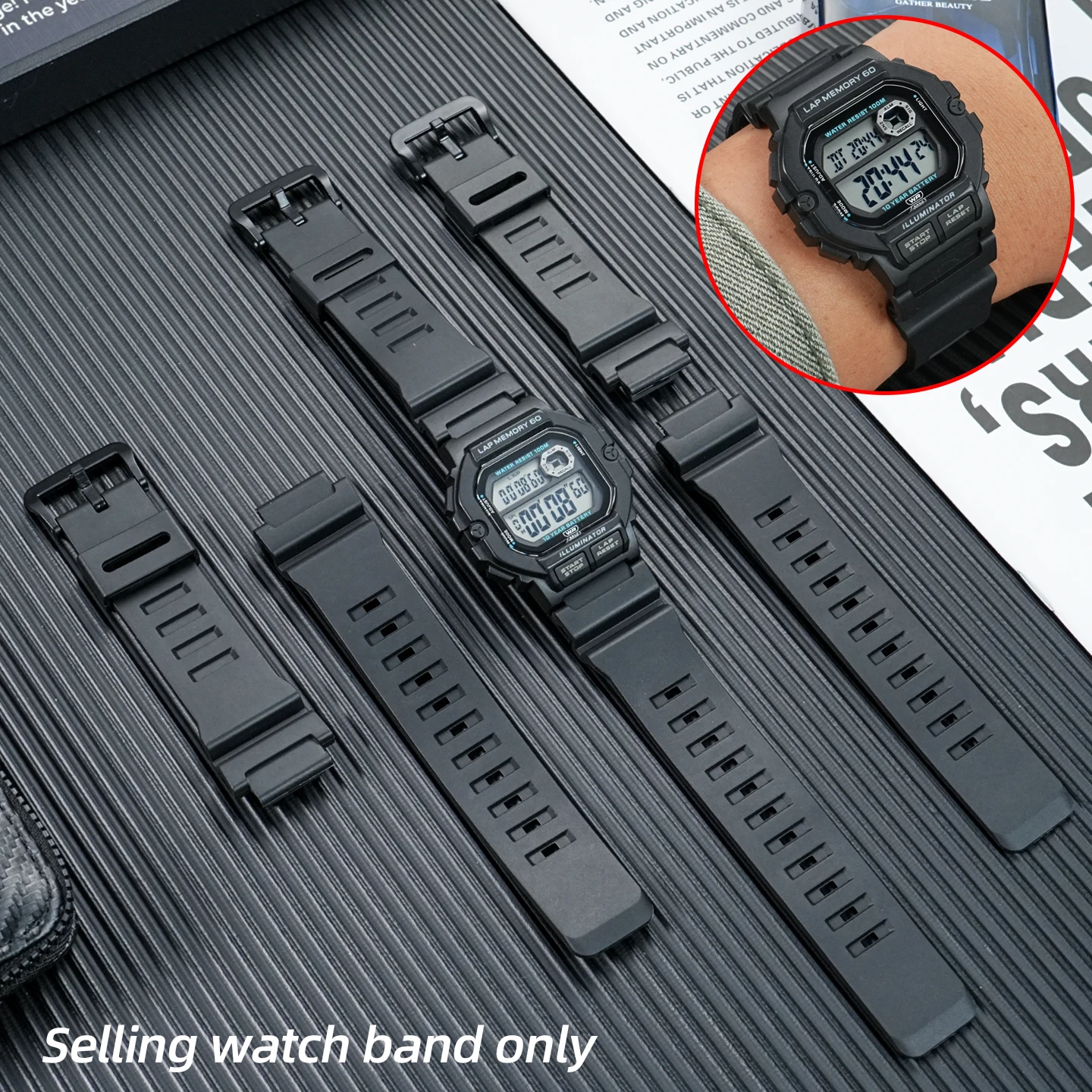 18Mm For Casio WS-1…