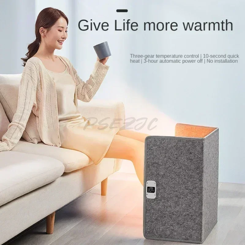 Portable Electric Space Heater with 3 Heating Settings Folding Low Noise Legs Ankles Feet Warmer