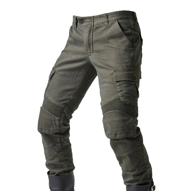 2024 New Men Motorcycle Jeans Summer Outdoor Riding Motorcycle Trousers Drop-resistant Pants With Protective Gear