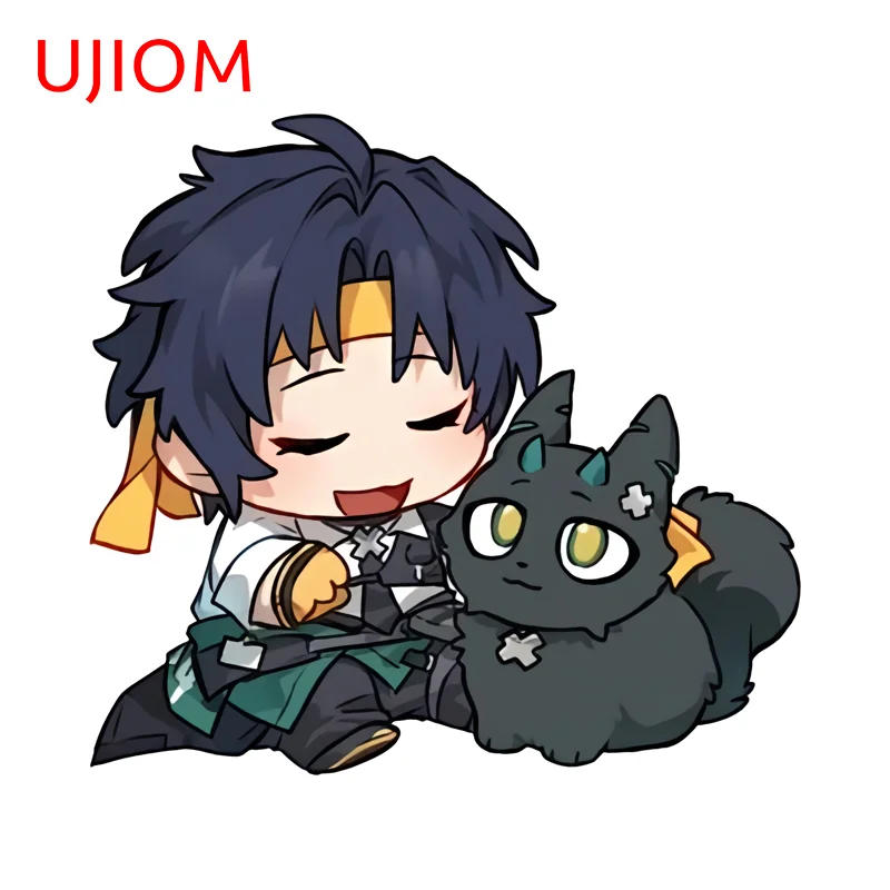 UJIOM Zenless Zone Zero Cute Man Wall Stickers Cool Personal Light Von Cartoon Graphics Sticker Vinyl Living Room Decoration