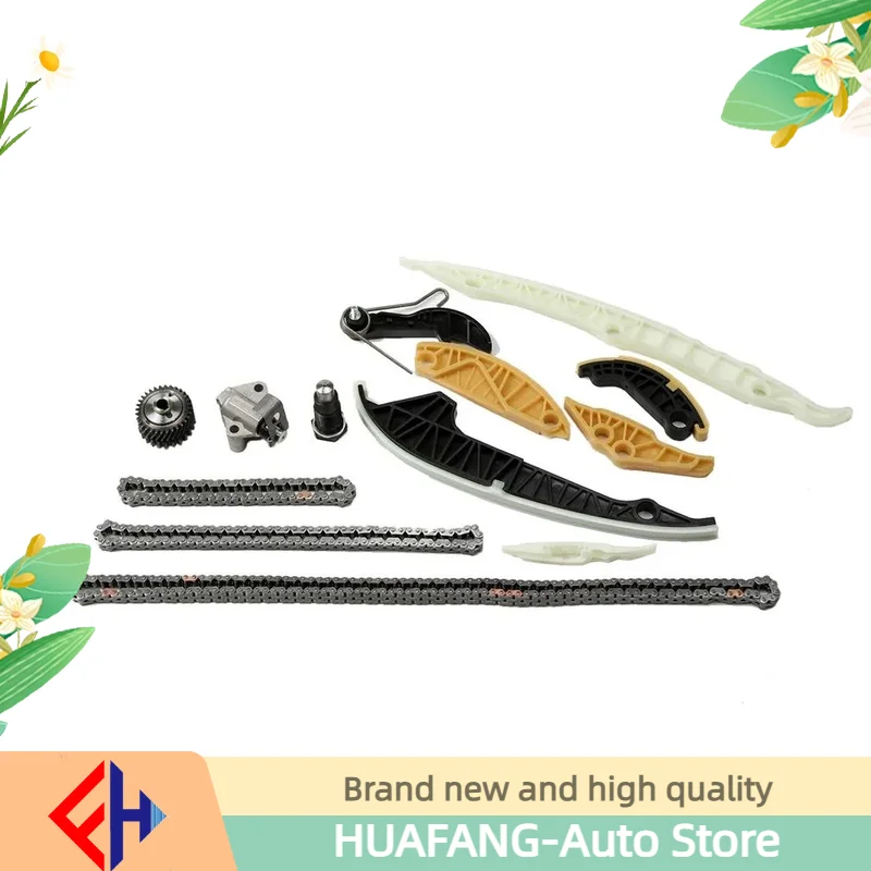 Timing Chain Kit (12 PCS) for  A3 A4 A5 A6 Q5 TT Allroad/ Beetle EOS GTI Jetta Passat Tiguan CC Golf 1.8 2.0 TSI 06H105209A