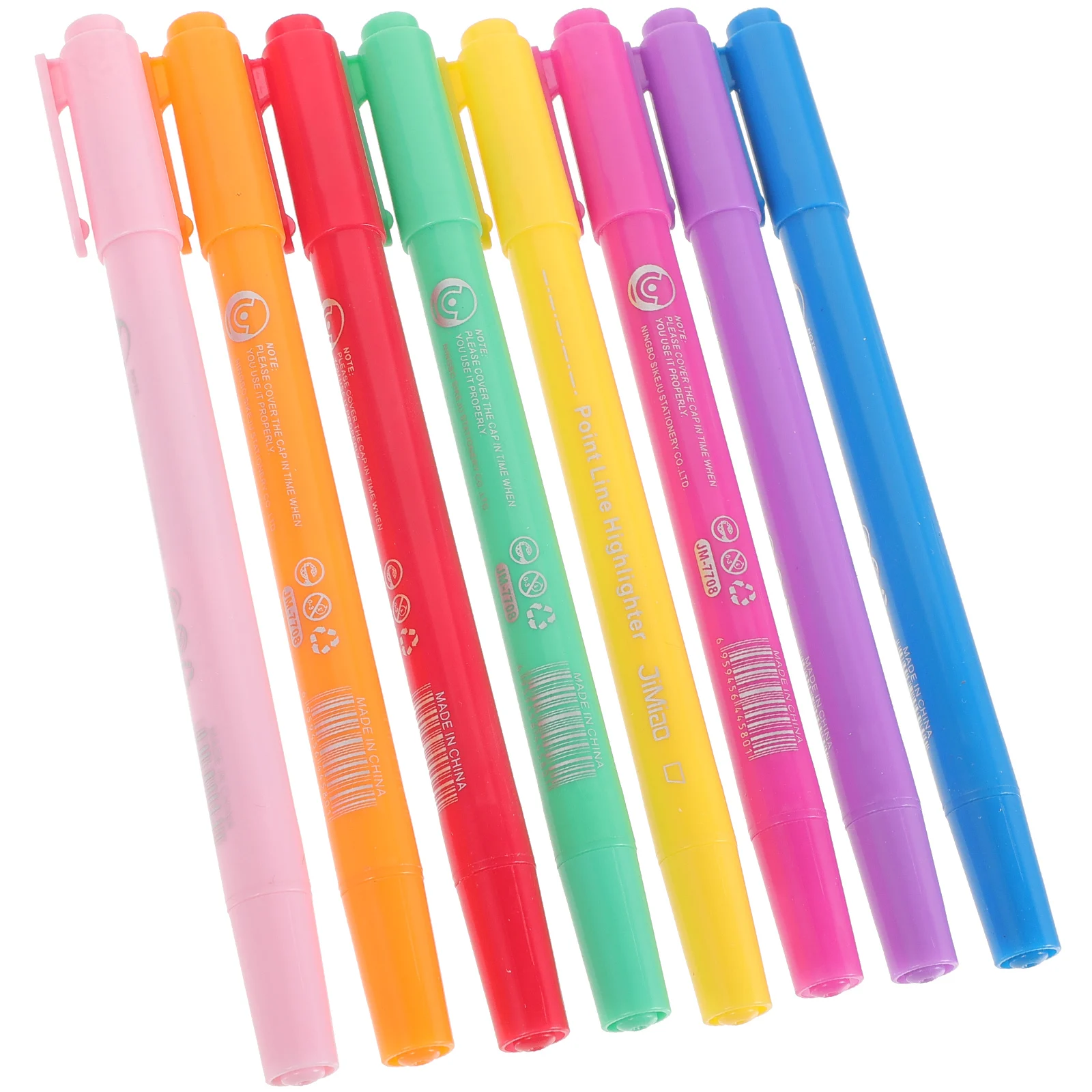 

8 Color Scrapbook Accessory Tip Highlighter Pens Fine Tip Markers Curve Pen Set Art Craft Projects Students Gifts