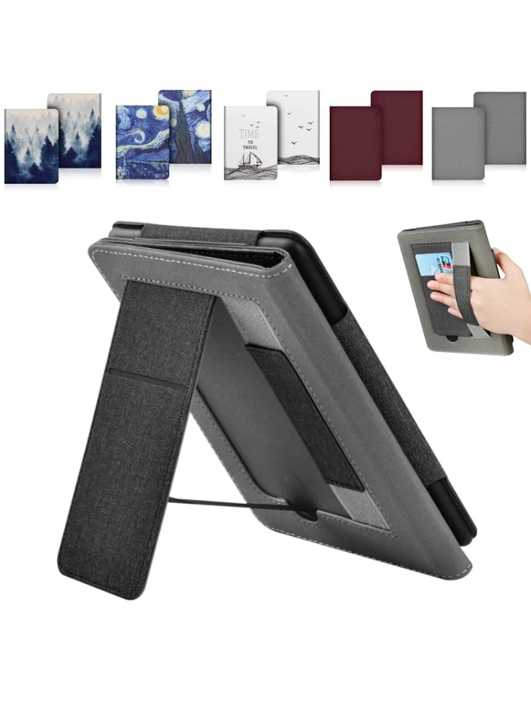 Etui z paskiem na rękę do Kindle Paperwhite 12. generacji Signature Edition 7'' 2025 SA568B Colorsoft 7" SA58CB, pokrowiec z funkcją podstawki do czytnika e-booków — zdjęcie produktu 7