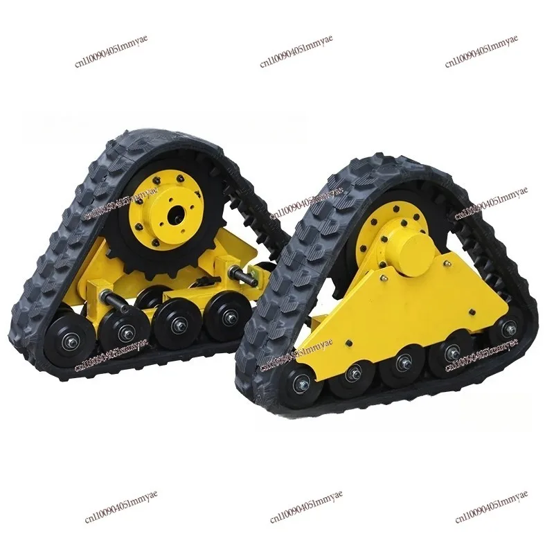 Triangular Track Chassis Assembly Thickened Load Wheel Hydraulic Track Chassis For Corn Harvester Modification
