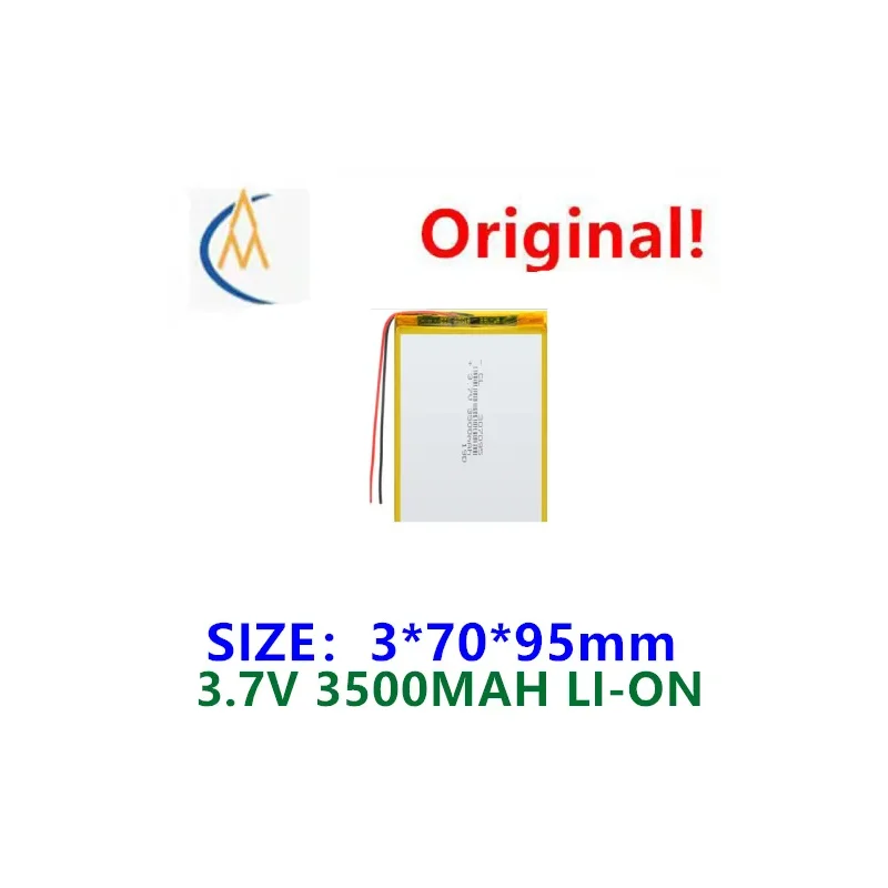 NUEVA BATERIA RECARGABLE DE LICIO DE POLÍMERO DE 3,7 V 307095 INSTRUMENTO DE PANTALLA DE CIRCUITO CON PROTECCIÓN 3500MAH