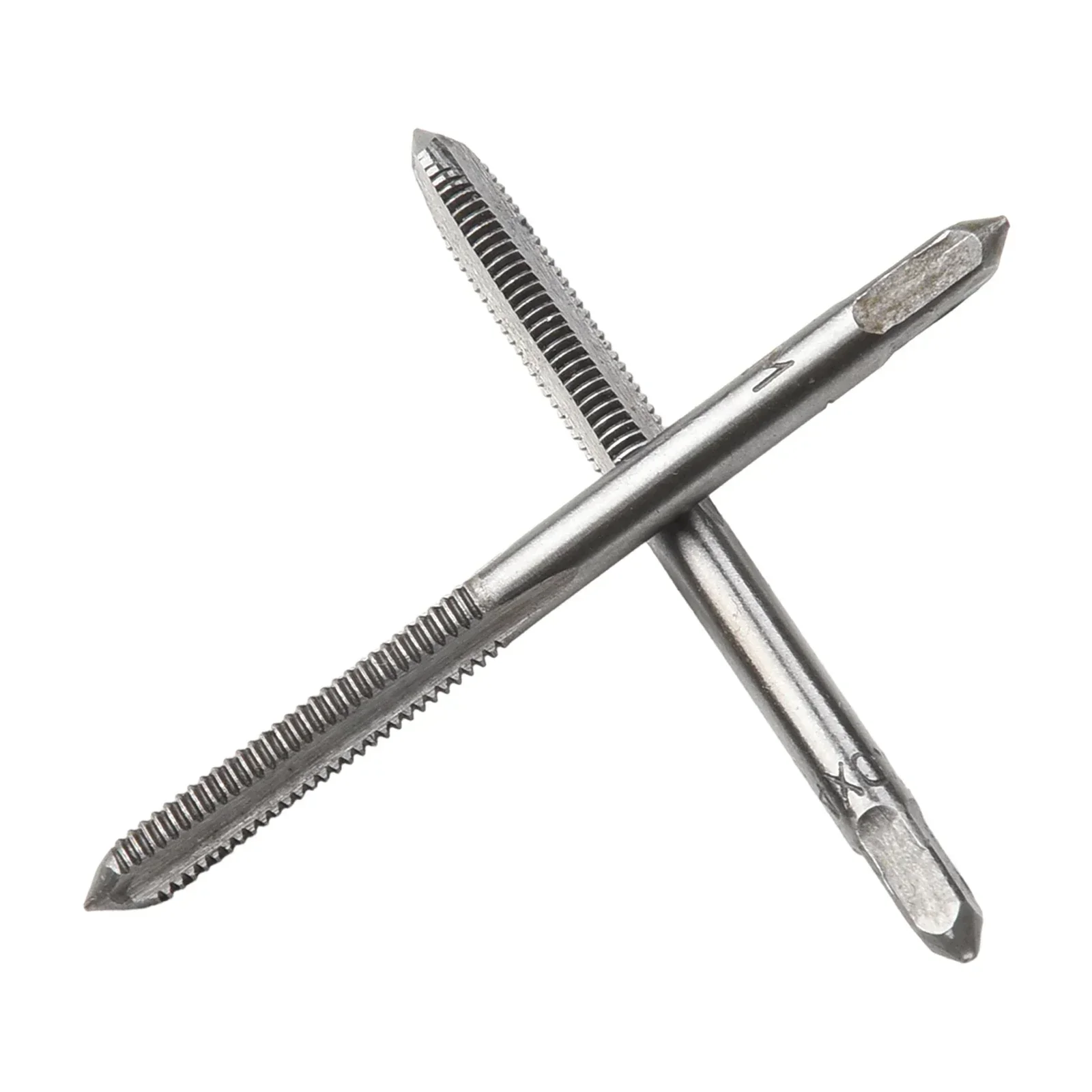 2pcs Thread Tap Set M3-M16 HSS Screw Tap Drill Bit Set Silver Straight Flute Plug Tap M3x0.5 M4x0.7 M5x0.8 M6x1.0 Hand Tools image 2