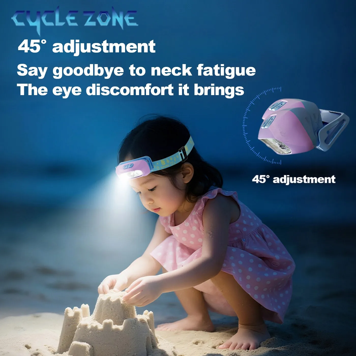 أطفال LED المصابيح الأمامية الاستشعار العلوي نوع C قابلة للشحن رئيس مصباح يدوي رئيس ضوء الشعلة الأطفال تشغيل الصيد ركوب التخييم #4