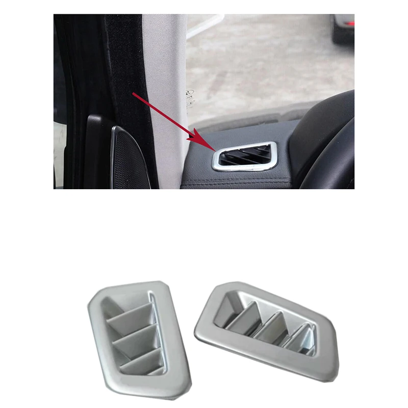 

2Pcs Auto Interior Air Condition Vent Cover Trims For Land Rover Discovery Sport 2015 2016 2017