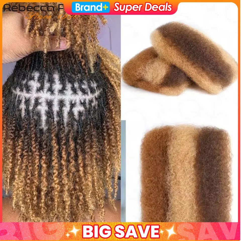 الأفرو غريب السائبة الشعر البشري تسليط الضوء على الألوان P4/30/27 لتضفير الشعر Dreadlock 50 جرام لكل حزمة عذراء ريمي شعر مستعار بشري