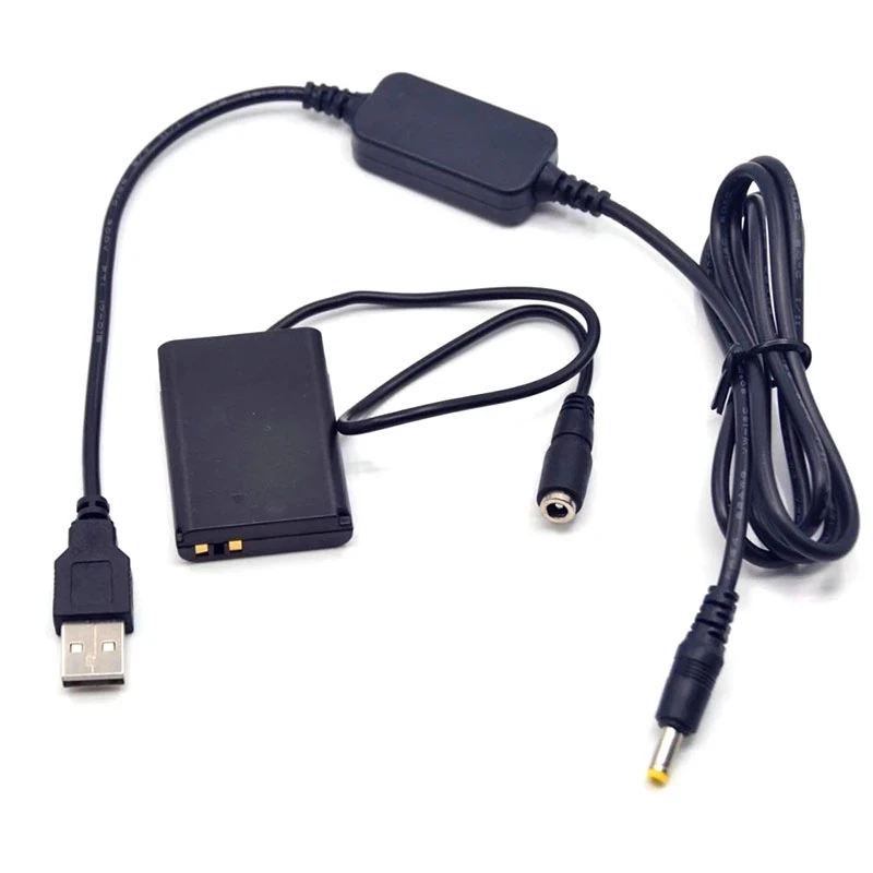 

USB Cable Adapter + DR-100 DC Coupler NB-12L NB12L Dummy Battery DC Grip ACK-DC100 For Canon G1 X Mark II N100