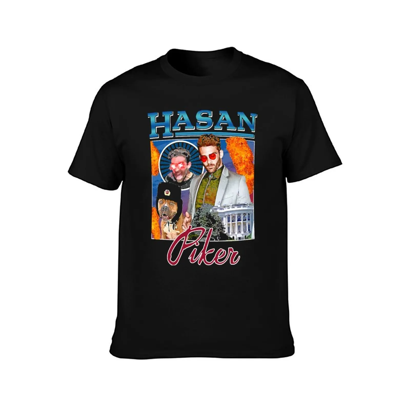 Vintage Hasan Piker Journalist Awesome Game T-Shirt, Summer Casual Cotton Tee, Oversized Streetwear Tops, Vintage Graphic Print