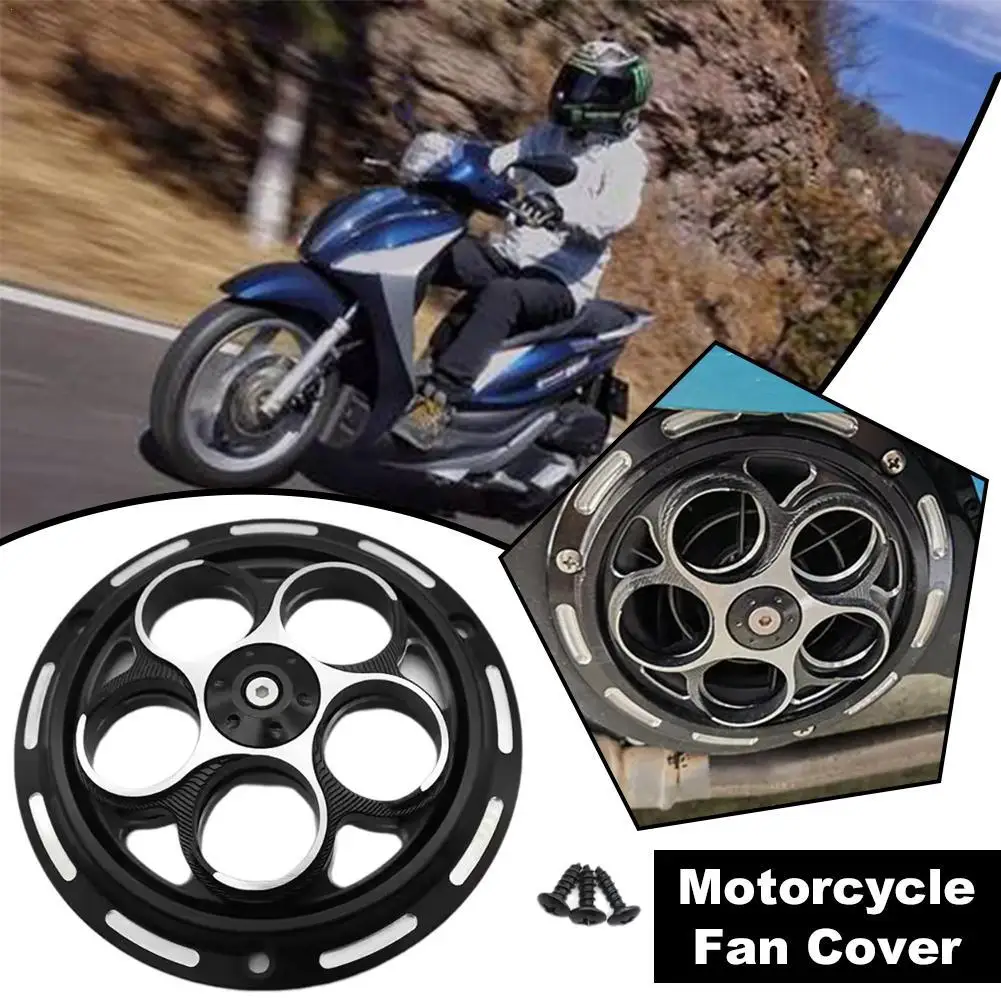 

Motorcycle Cooling Fan Cover for vespa LX150 Sprint Primavera 150 2013-2020 CNC Aluminum Rotating Engine Radiator Cover