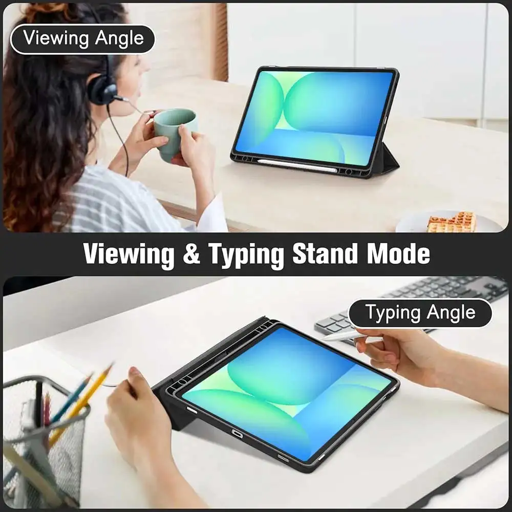 Capa para tablets para Samsung Galaxy Tab A9 A9 Plus S9FE S10 FE (2025) 10,9 polegadas S8/S7 11 polegadas S7 +/S8 +/S9 +/S10 + 12,4 polegadas S6 Lite 10,4 polegadas Capa