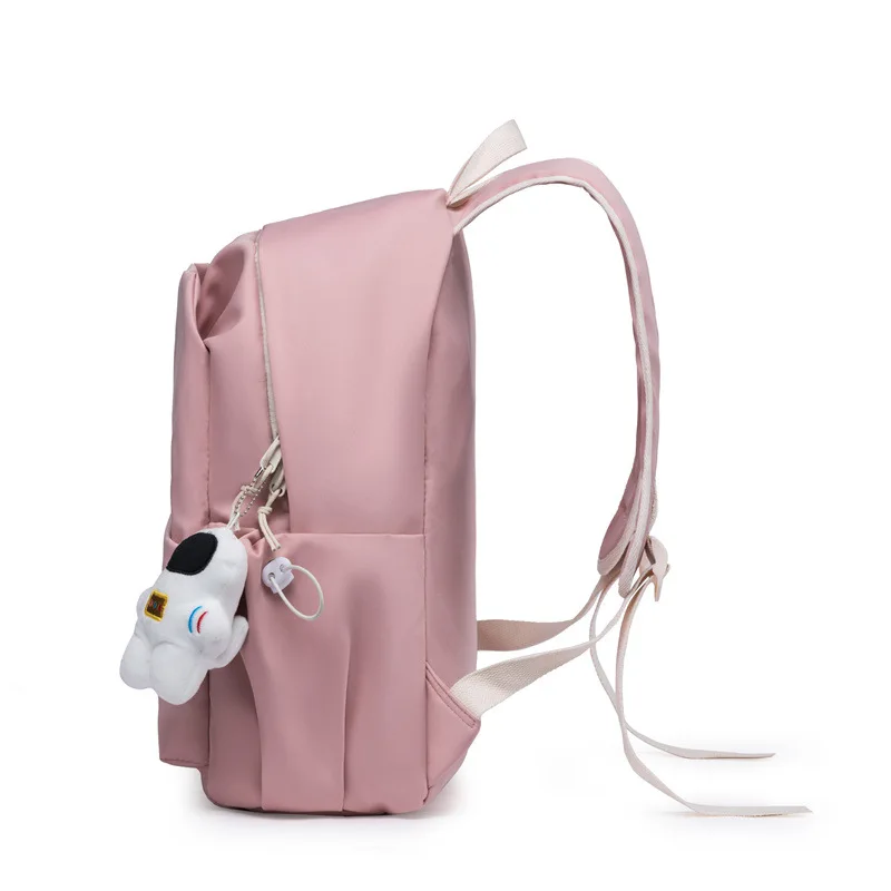 Mochila Feminina Repelente de Água Clássica, estilo universitário, casual, na moda, tecido Oxford, na moda, 15,6"