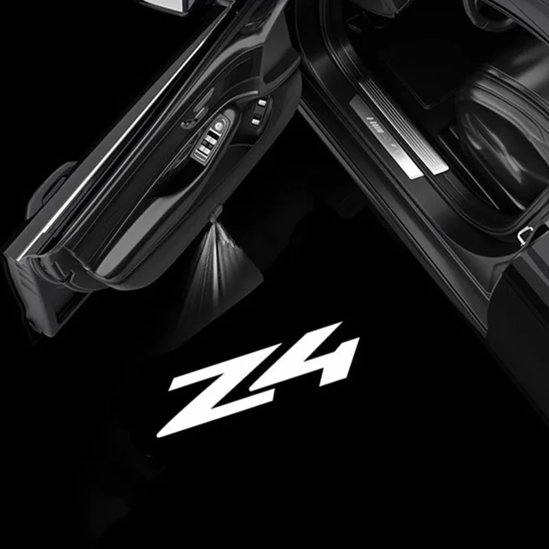 2Pcs Auto Tür Willkommen Licht Led Für Z4 E53 E70 F15 G05 X5 Logo HD Projektor Schatten Lampen Logo auto Außen Zubehör