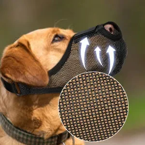 Haustier Hund Mund Abdeckung Maulkorb Anti-Stanzen Maulkorb Anti-Backen Anti-Beißen Atmungsaktive Mesh Spezielle Anti-Lecken mund – Detail 6