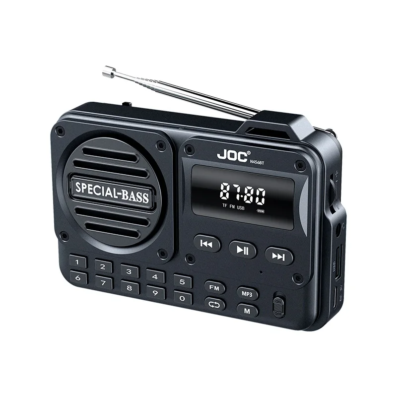 

FM radio rechargeable battery USB TF MP3 music player with receiver FM radio supports headphone playback Bluetooth speaker