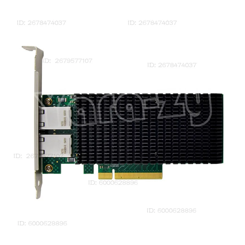 HXAD X540-T2 PCIe x8 منفذ كهربائي مزدوج 10G RJ 450,000 كابل الشبكة خادم واجهة الشبكة بطاقة جيجابت