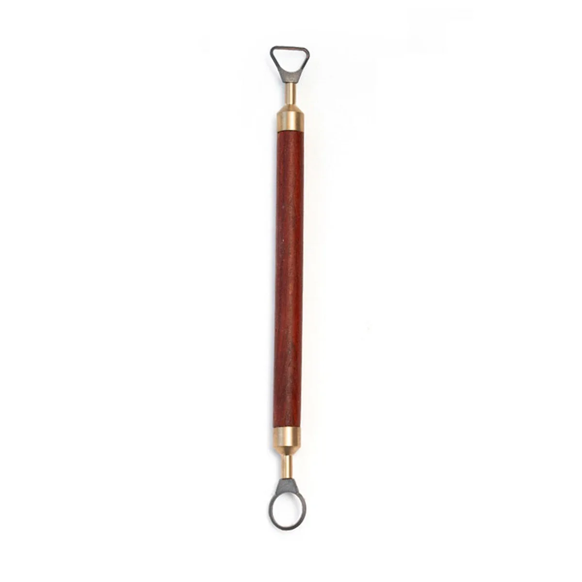 New Tungsten Steel Double-Head Trimming Scraper Wooden Handle Sculpture Trimming Ceramic Texture Carving Pottery Tool L