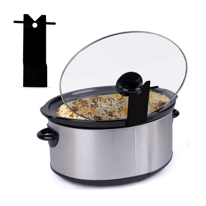 

Держатель крышки медленной плиты, держатель крышки медленной плиты для приготовления пищи, чистая кухонная железная стойка, решение для хранения для дома, ресторана, аренда