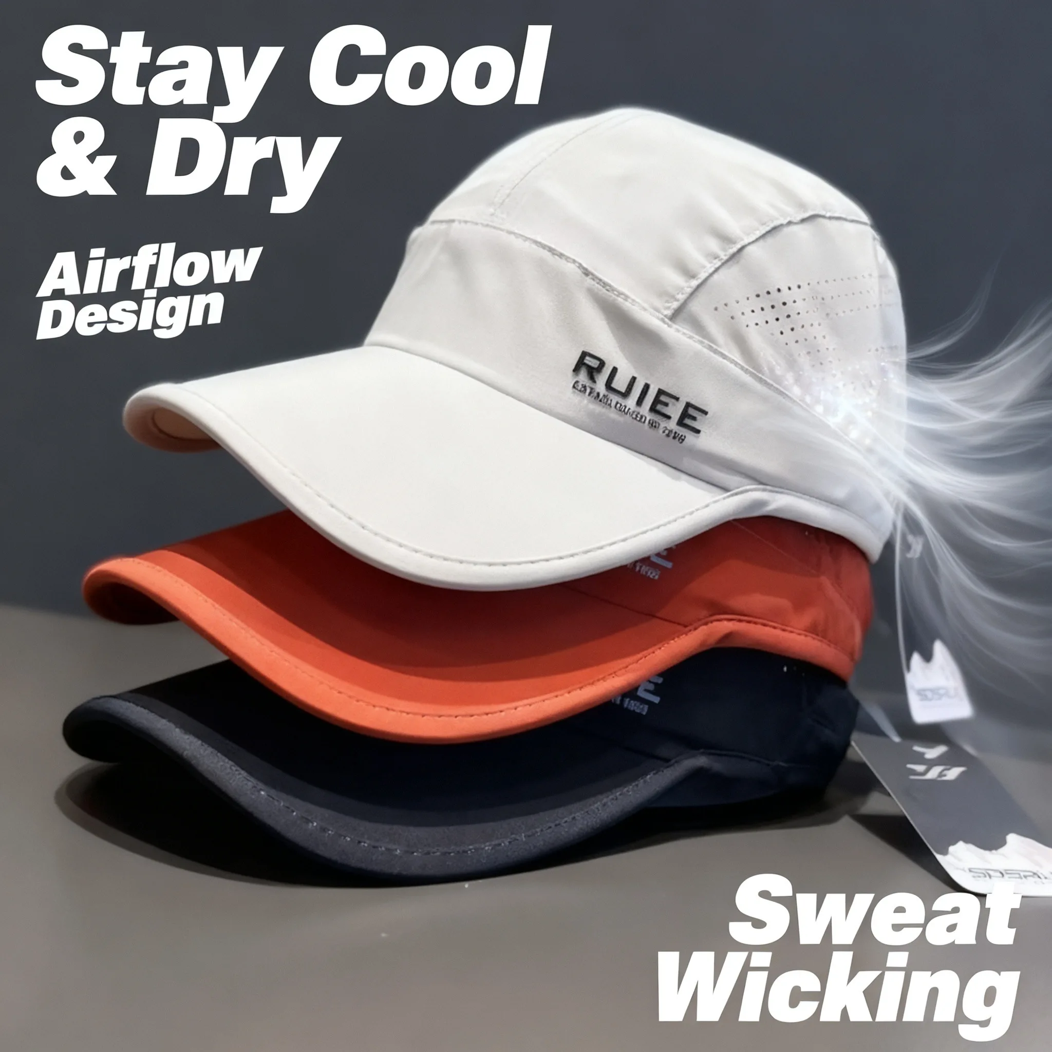 Summer Quick Drying Mesh Baseball Cap for Men Breathable Sun Hat Outdoor UV Resistant Duckbill Cap for Women