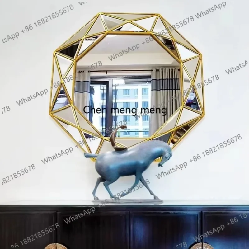 

N138 American European style, bathroom entrance bathroom mirror, glass mirror toilet, wall decorative mirror