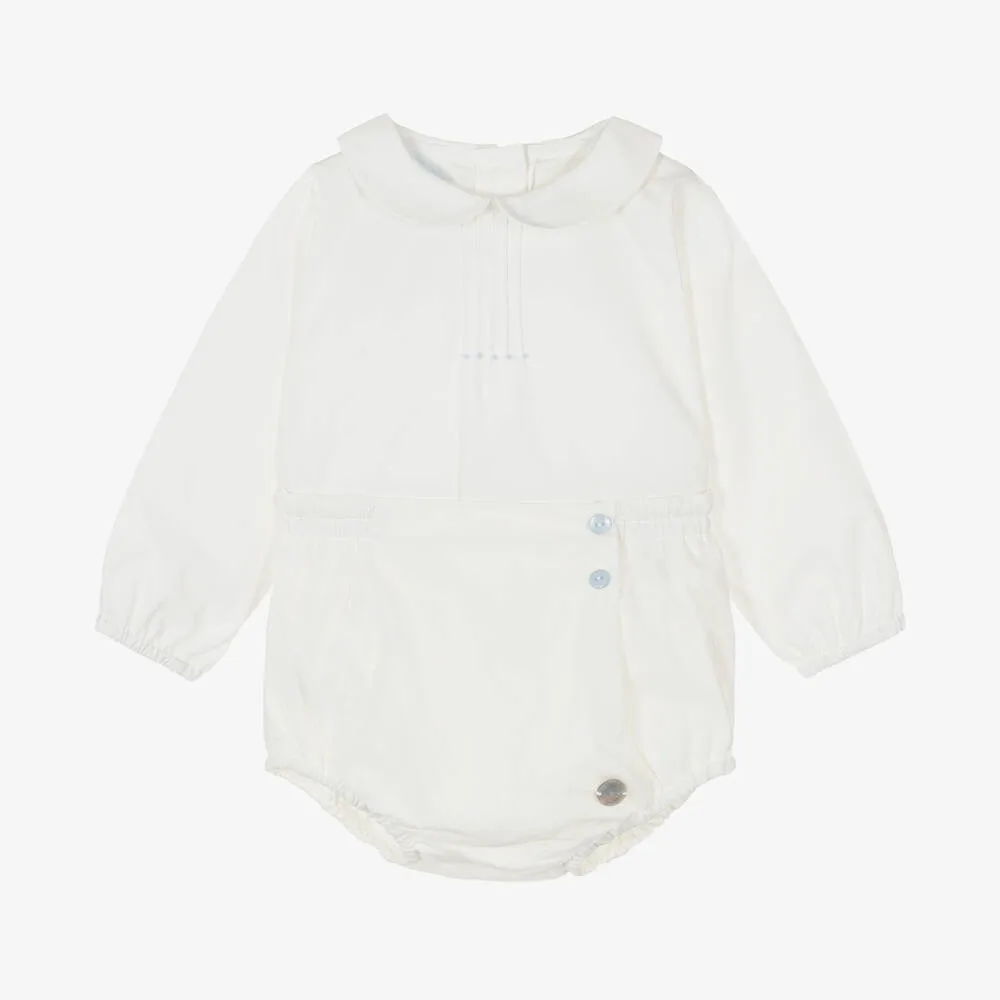 abbigliamento-boutique-spagnolo-per-bambini-set-per-battesimo-di-compleanno-per-bambini-camicia-avorio-a-maniche-lunghe-per-bambini-pantaloncini