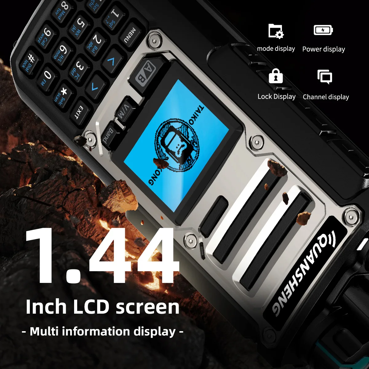 ​ Quansheng TK-11(8) Двухдиапазонная радиостанция 10 Вт VHF/UHF 999CH CTCSS/DCS IP55 2500 мАч Тип-C NOAA Погодная сигнализация CE