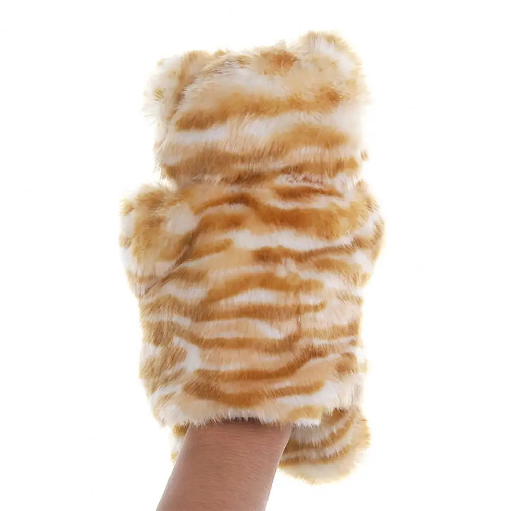 Kids Hand Puppet 25cm Kitten Hand Puppet Plush Toy Engaging Parent-child Game Doll for Children Cartoon Cat Pretend Storytelling