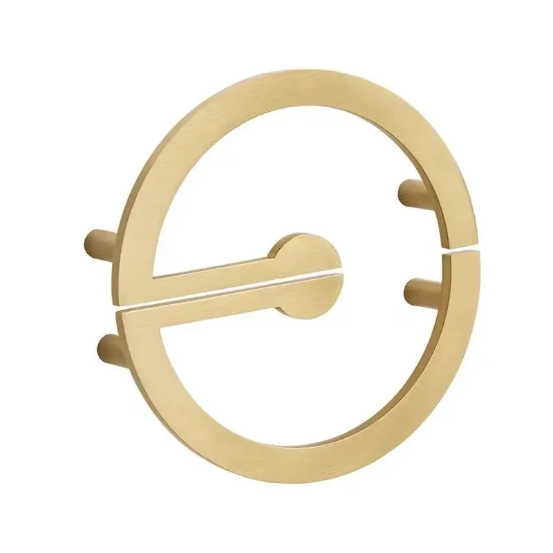 

Retro 1Pair Solid Brass Semicircle Furniture Pulls Handles Drawer Pulls Ring Cupboard Wardrobe Closet Dresser Cabinet Door Pulls