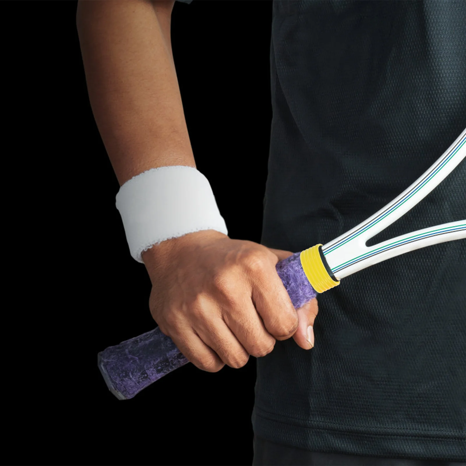 

5Pcs Absorbent Sweat Racket Bands Tennis Squash Overgrip Soft Thin Material Durable Flexible Moisture Removal Lover