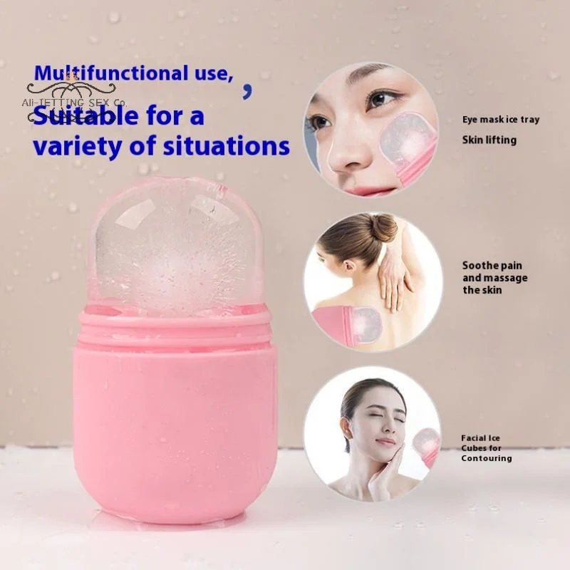 Cartoon Varken Vorm Ijs Gezichtsroller Gua Sha Wallen Roller Lifting Gereedschap Ijsblokjesbakken Ijsballen Gezicht Massager Schoonheidsverzorging