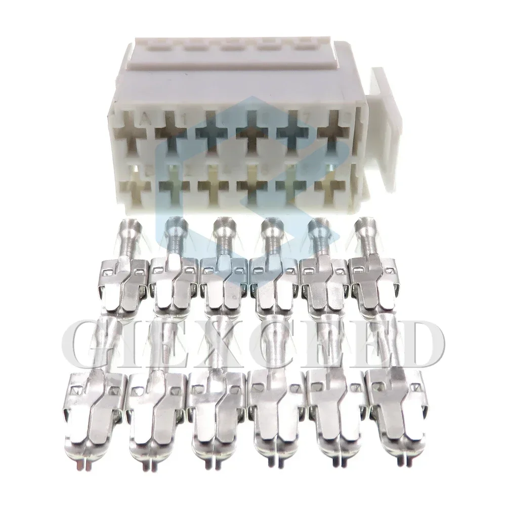 1 Set 12 Pin 6.3 Series 590-881 Car High Power Wiring Harness Socket Auto AC Assembly Large Current Unsealed Connector