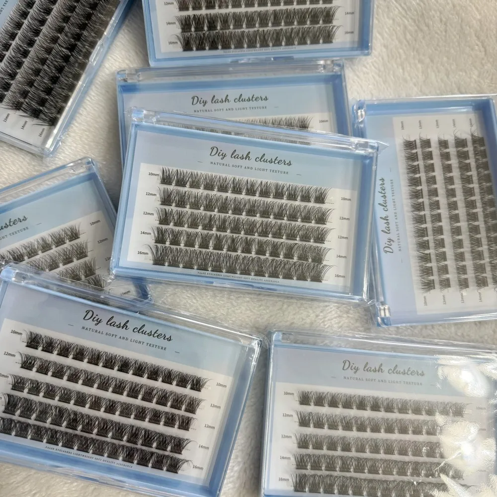 DIY Cluster Lashes Extension Natural Individual Lash Clusters Wholesale 10 box per lot
