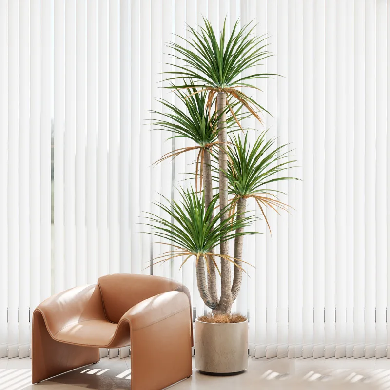 

Large-scale simulated green plant potted asparagus tree indoor porch floor decorative flower ornament fake tree plant bonsai orn