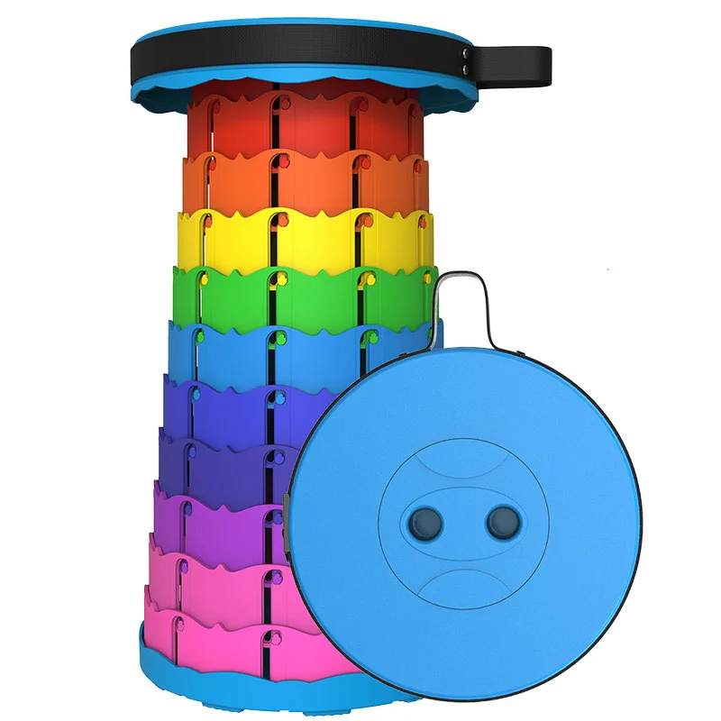 

Уличный складной стул для кемпинга, простой складной портативный выдвижной пластиковый складной выдвижной телескопический стул