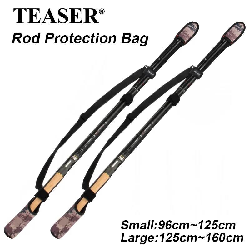 

Защитная сумка для удилища TEASER с двумя головками, регулируемым эластичным рукавом, портативная сумка для переноски на плечо, портативная уличная сумка для удочки