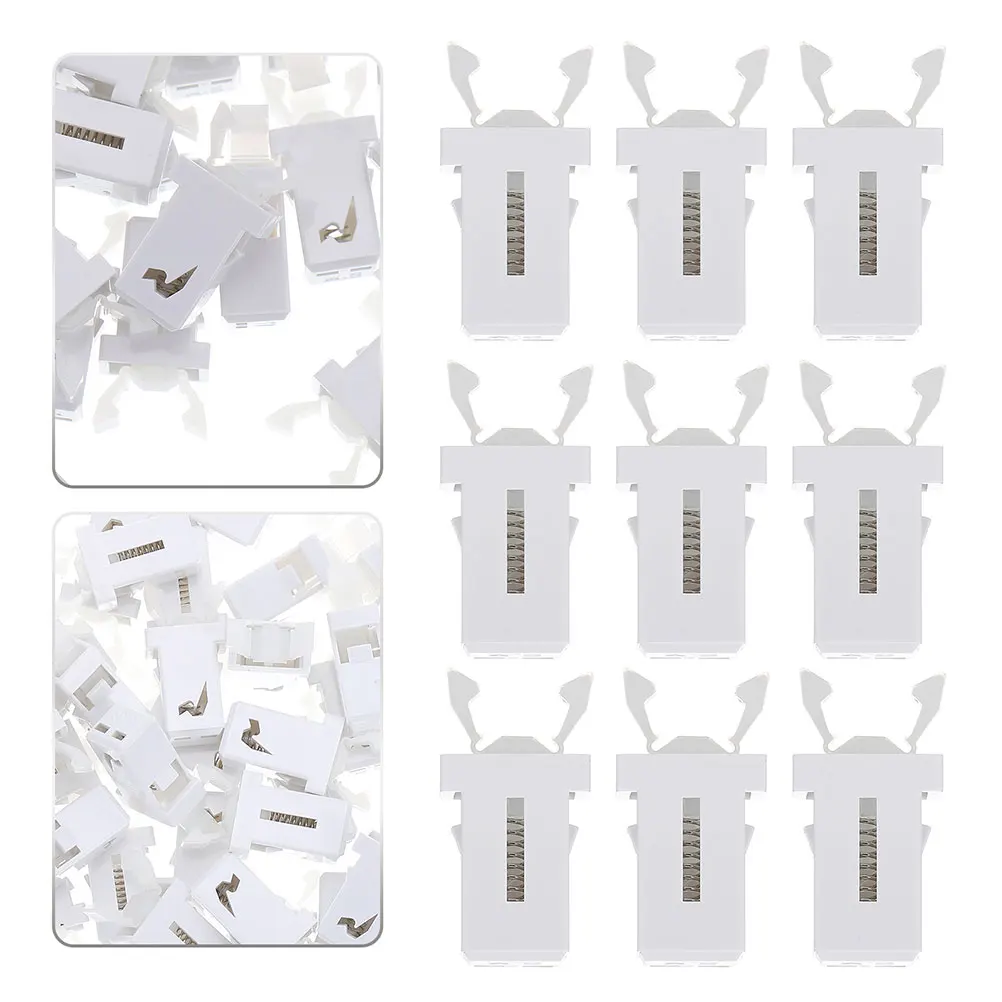 

24pcs Trash Can Lid Locks Replacement Clips Push Button Latches Micro Switch Bin Covers Secure Closure Plastic Buckles