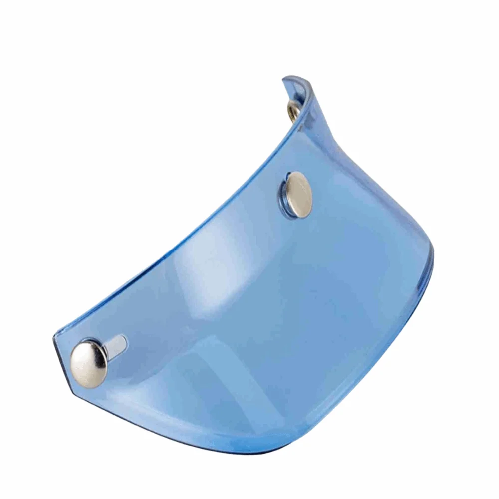 3 Snap Design Motorcycle Helmet Visor Lightweight Production Sun Shade Helmet Peak Visor Flip Up Style Open Face Visor
