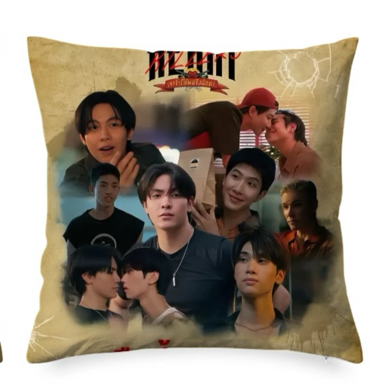 Firstkhaotung joongdunk HD Poster Double-sided Printing Pillowcase Thai TV The Heart Killers Drama Stills Decor Cushion Cover