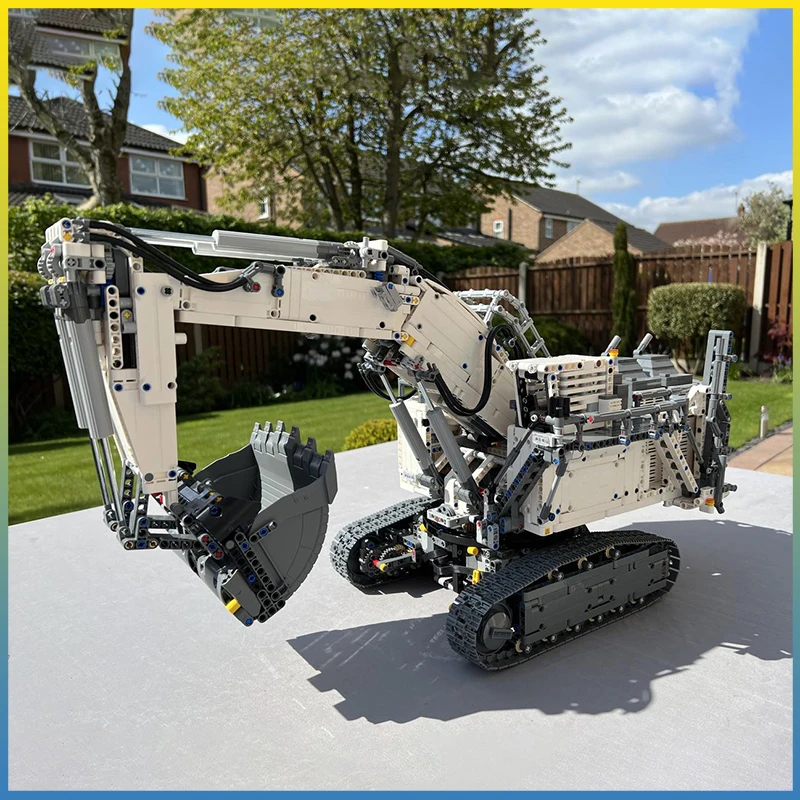 

MOC инженерный автомобиль, сборка строительных блоков, экскаватор 42100, модель экскаватора, модификация, кирпичи, образовательные подарки для мальчиков