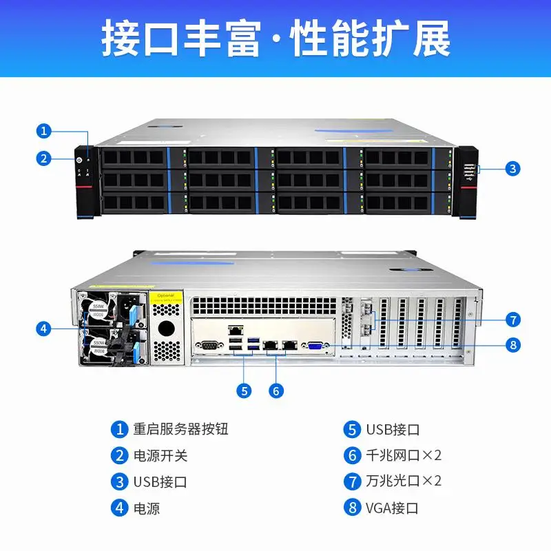TS5000-CN Series 12/24/36/48/60 Localized Disk Array 10 Gigabit NAS Network Storage