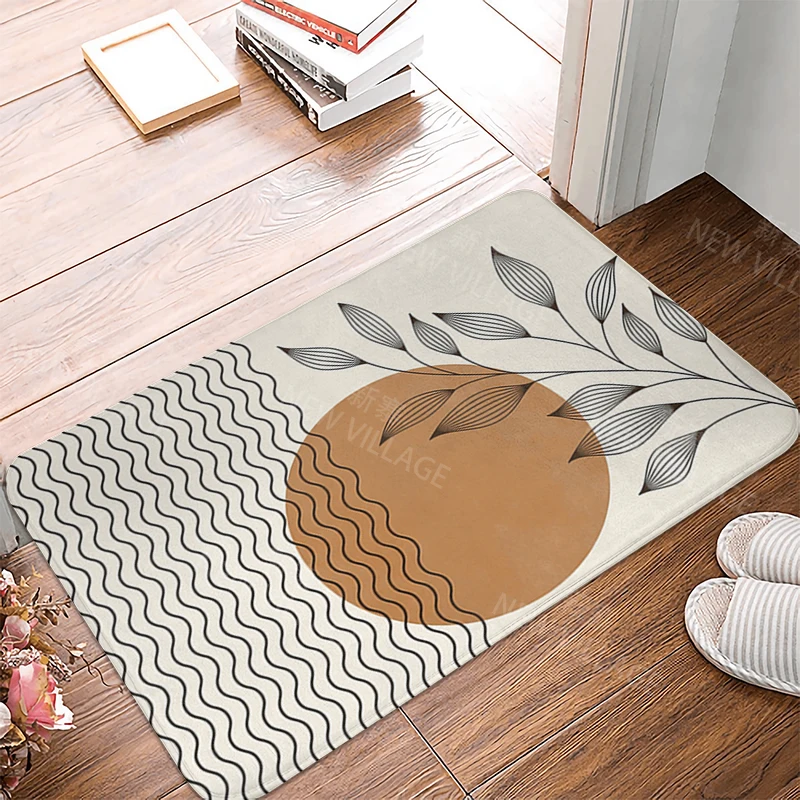 Anti-slip Bath Mat Bathroom Small Rug Shower Mat Home Decor Door Mat Kitchen Bedroom Entrance Room Mats boho abstract morandi