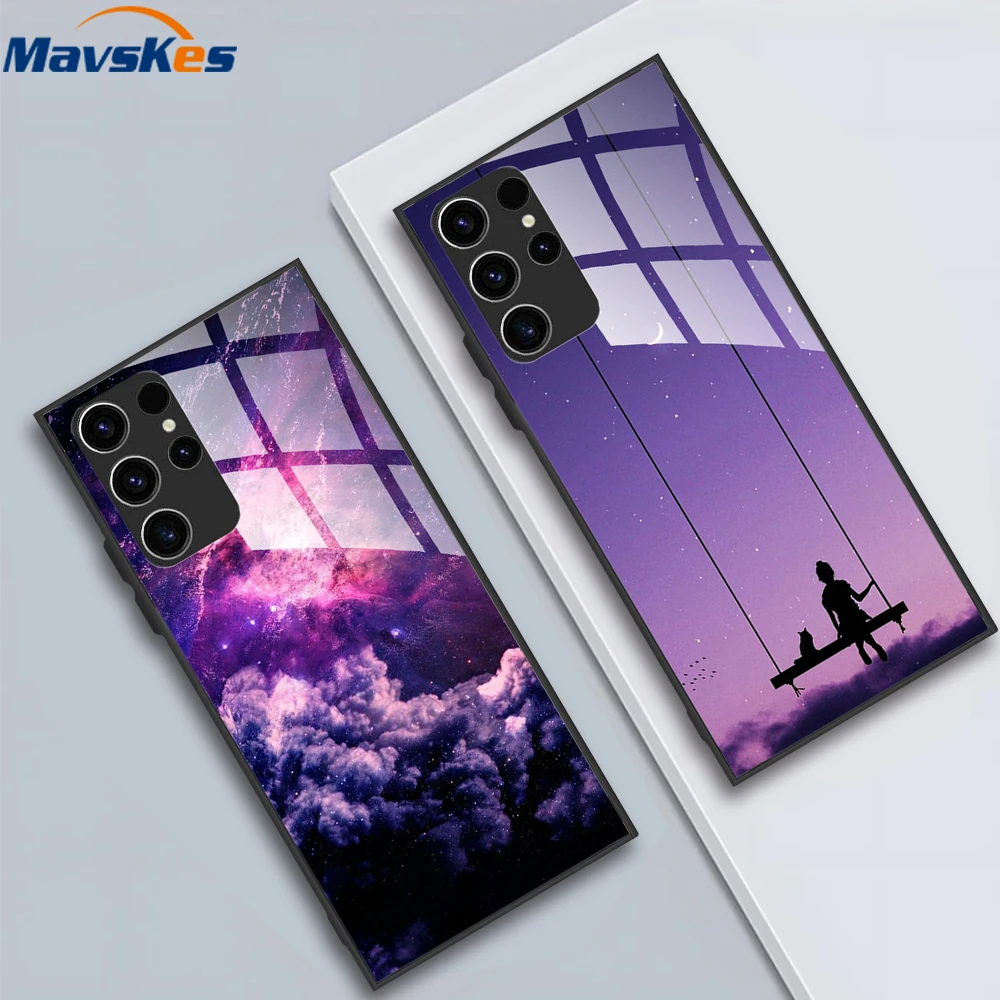 Etui ze szkła hartowanego do Samsung Galaxy S24 Ultra Cover Etui na telefon Funda do Samsung Galaxy S24 S 24 Plus S24+ Pokrowce ochronne — zdjęcie 5