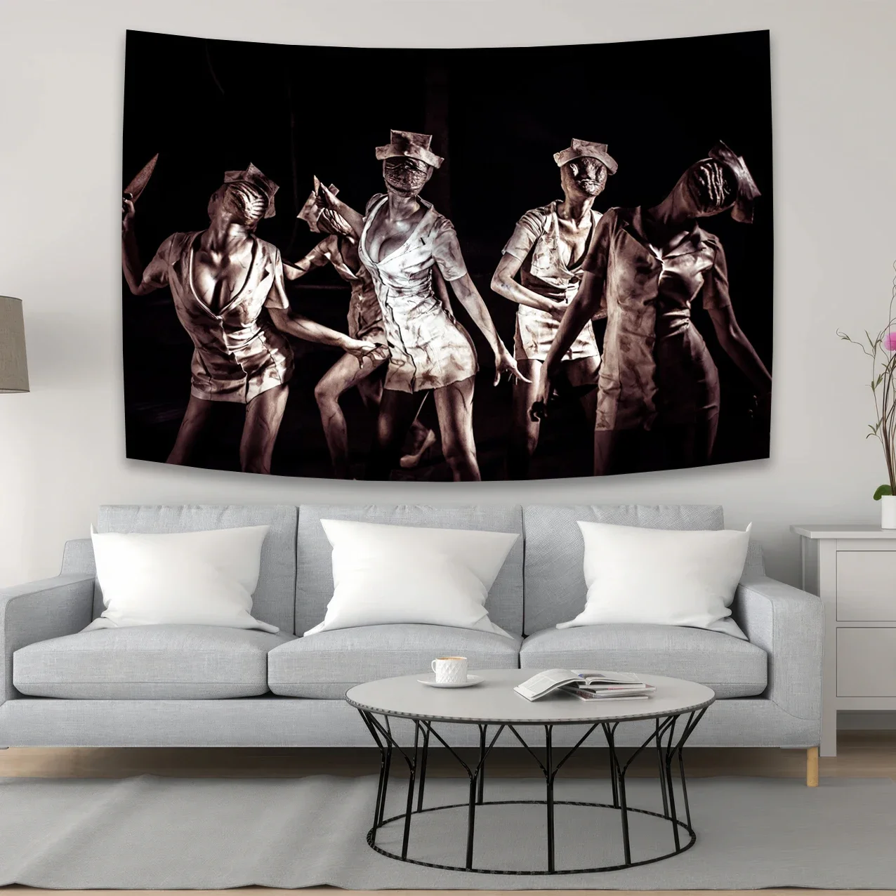 

Silent Hill Horror Movie Character Tapestry Wall Hanging Art Decor for Bedroom Room Wall Cloth