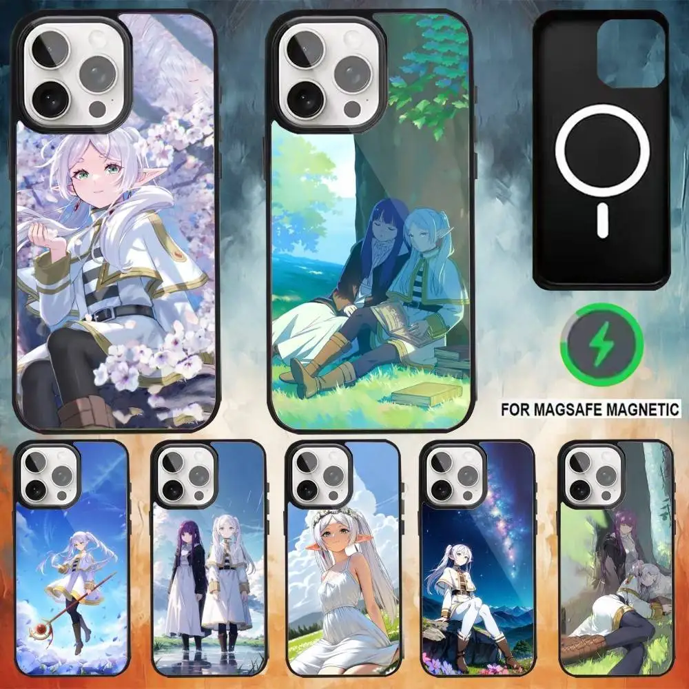 

S-Sousou No F-Frieren Phone Case For iPhone17,16,15,14,13,12,11 Plus,Pro Max Magnetic Magsafe Wireless Charging