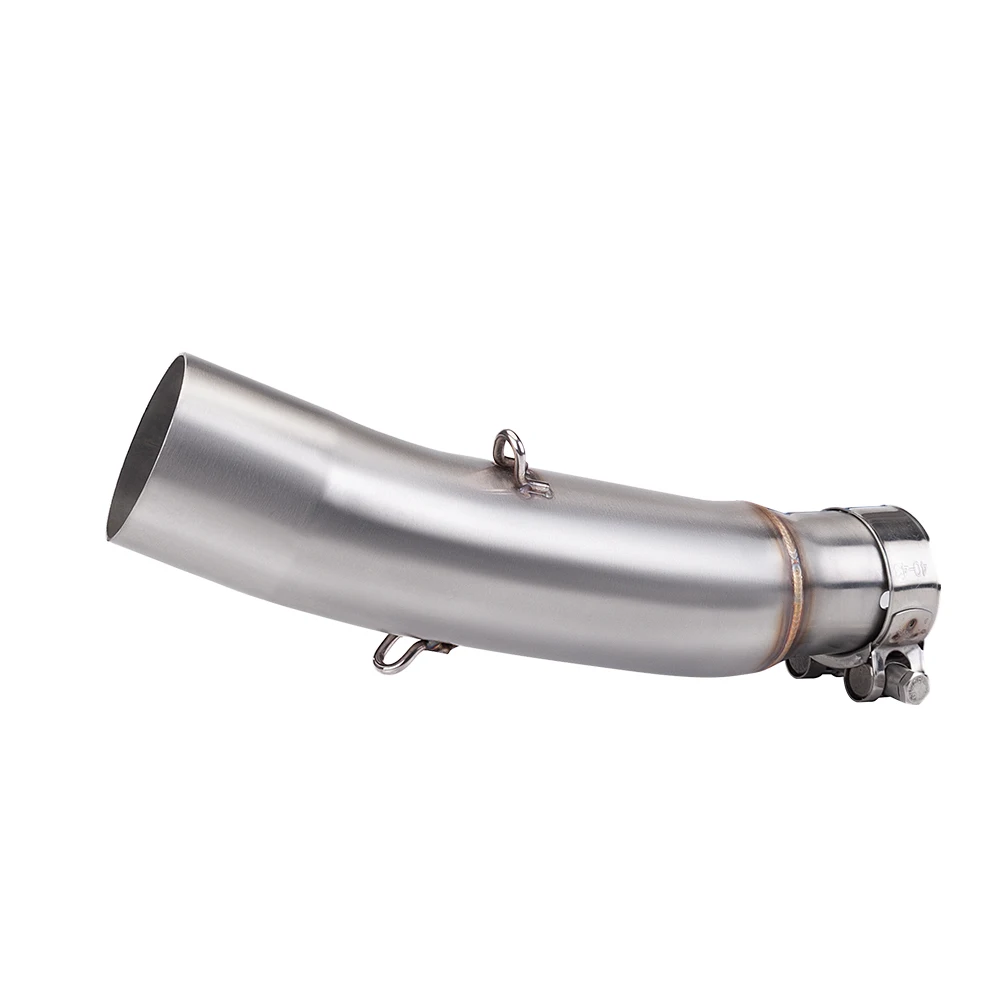 Motorcycle Customization: CB300R Exhaust System Modification – Stainless Steel Mid-Pipe Exhaust with Blue Heat Treatment
