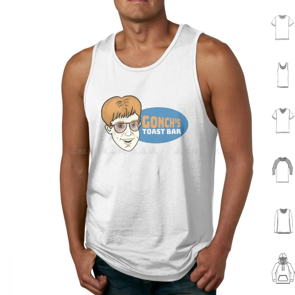 Gonch’s Toast Bar Tank Tops Vest Sleeveless Gonch S Toast Bar Grange Hill Gonch Toast Cbbc 80s Tv 80 S Tv 1980s Tv 1980 S Tv